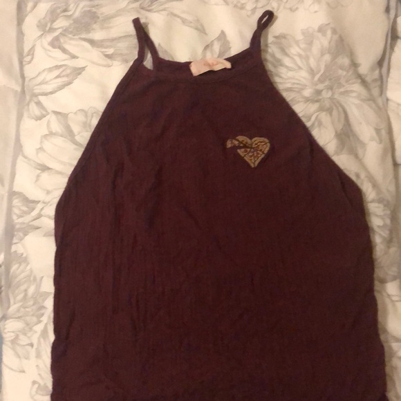 Halter top with pizza embroidered - Picture 1 of 1